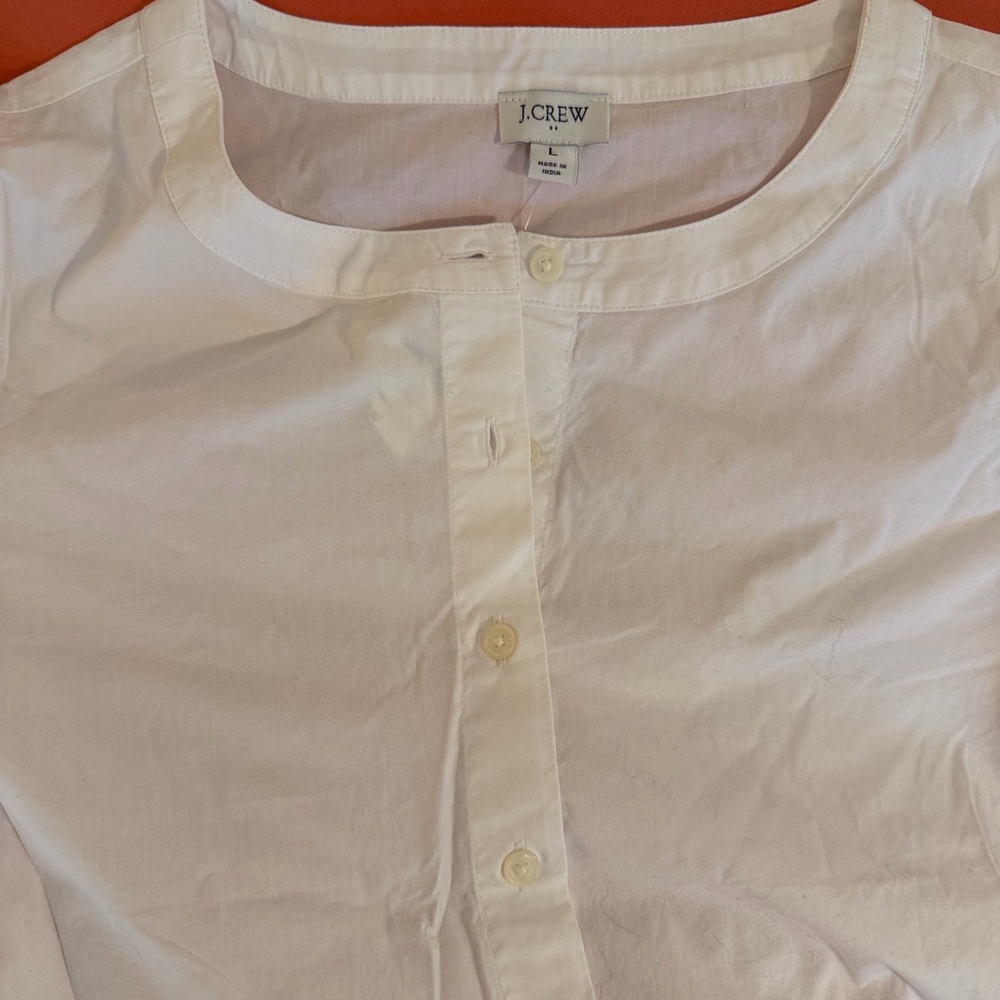NWT J.Crew Women’s Peplum White Shirt